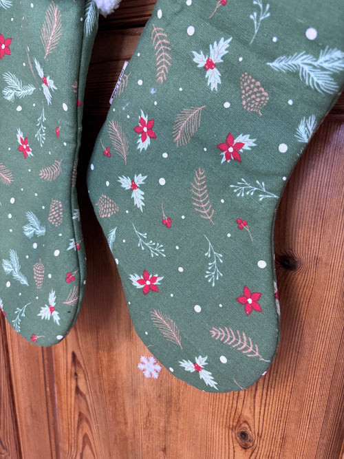 Chaussette de Noël verte