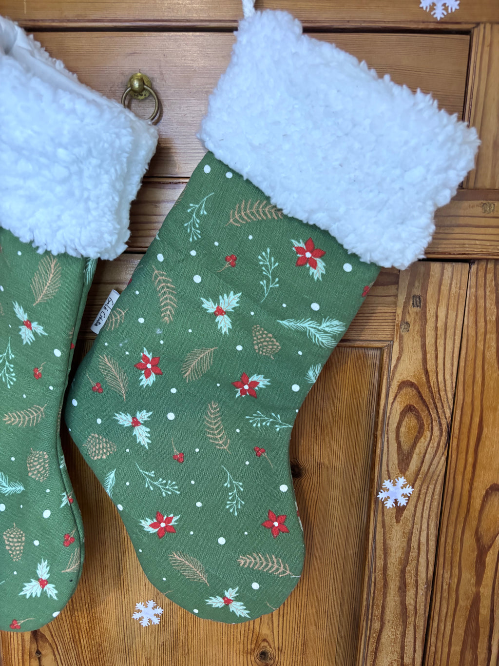 Chaussette de Noël verte