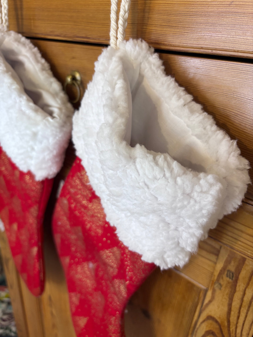 Chaussette de Noël rouge