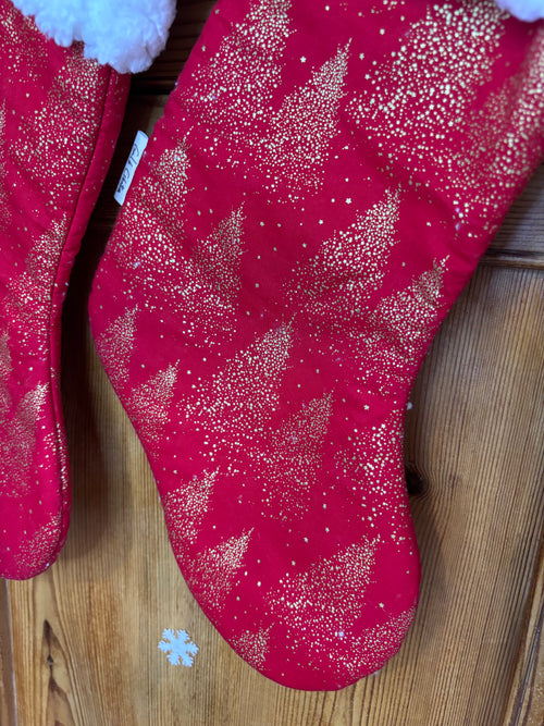 Chaussette de Noël rouge