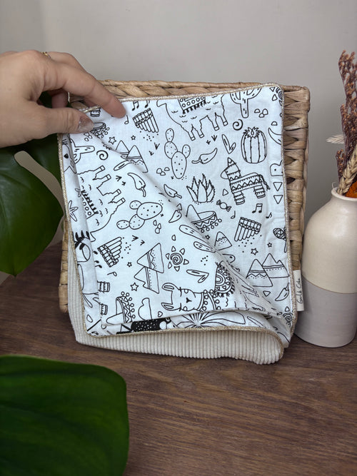 Cahier de coloriage lavable écru