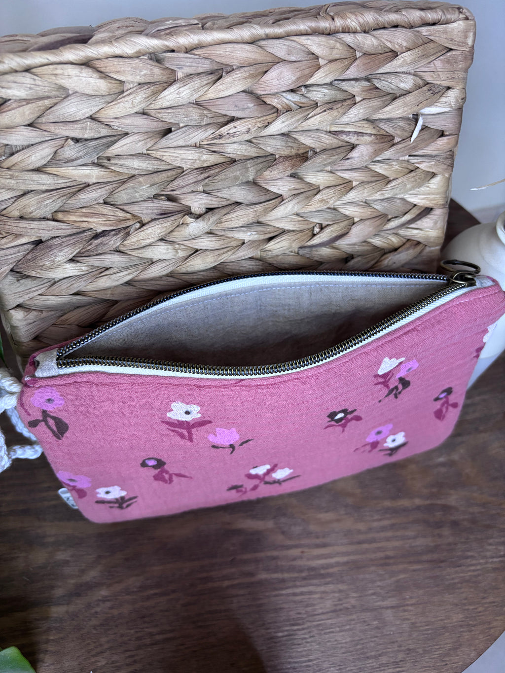 Pochette gaze de coton molletonnée