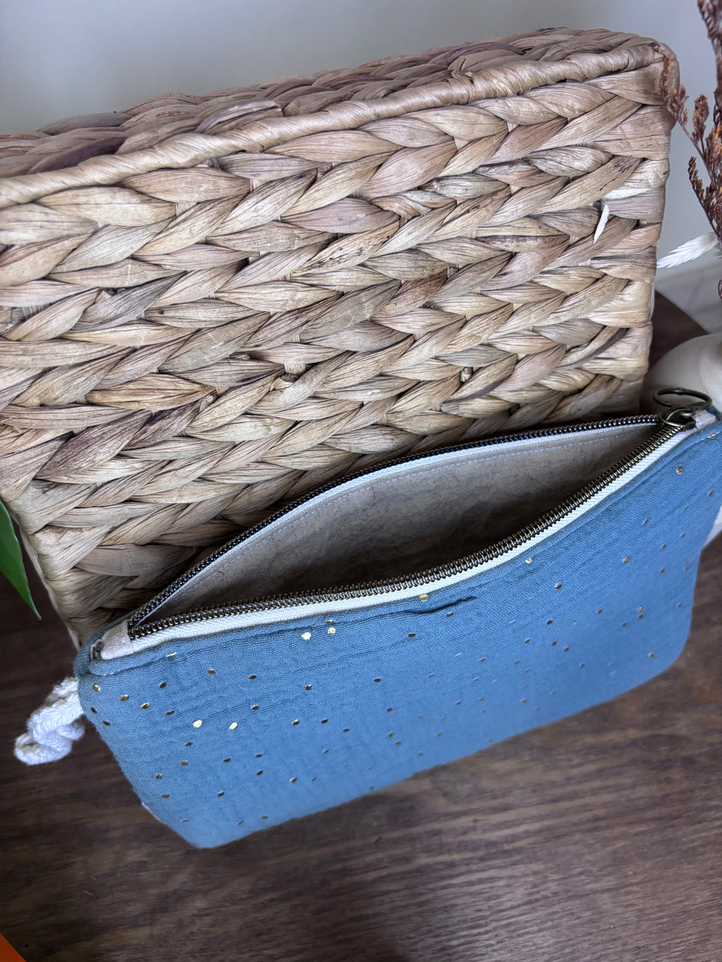 Pochette gaze de coton molletonnée
