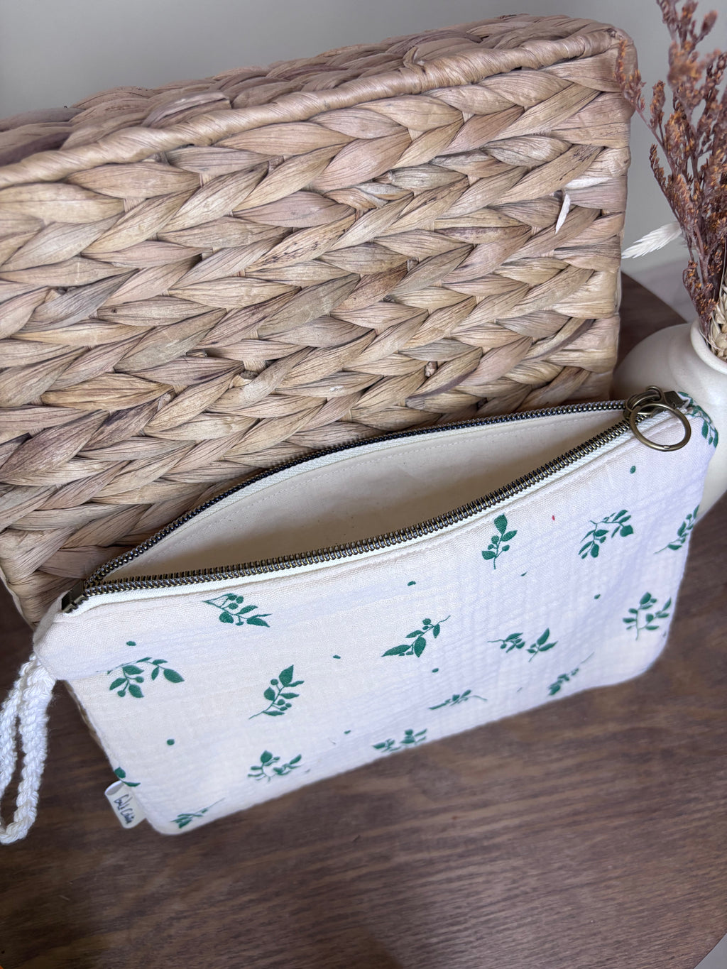 Pochette gaze de coton molletonnée