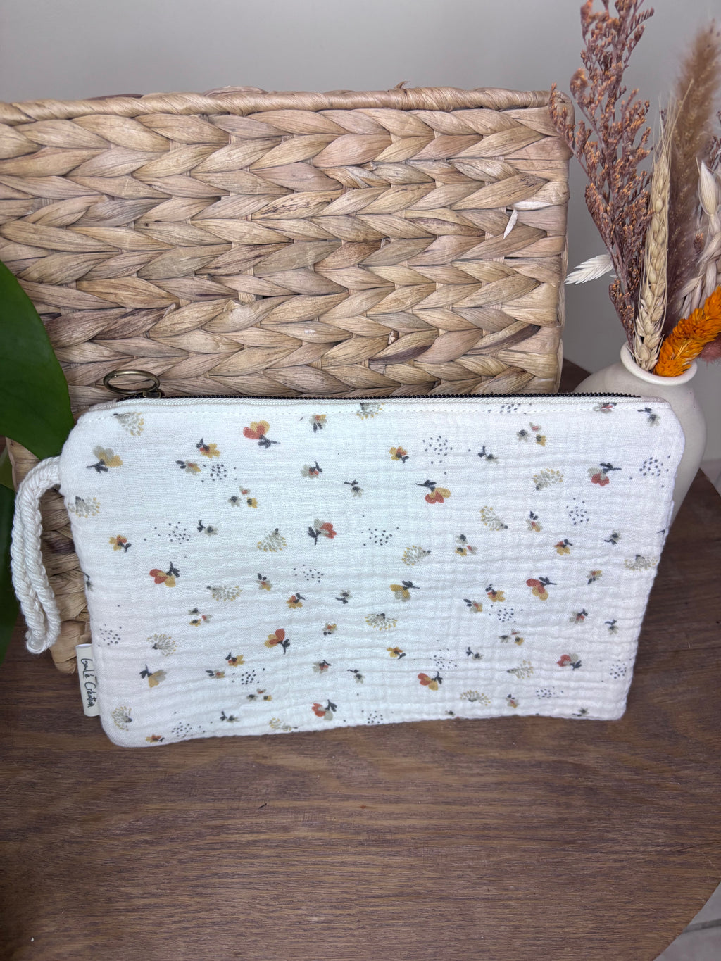 Pochette gaze de coton molletonnée