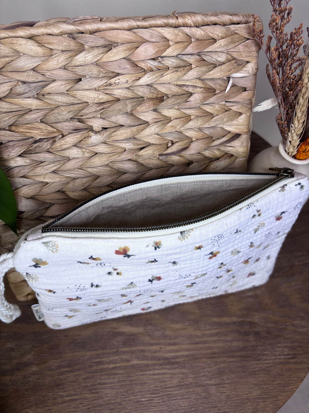 Pochette gaze de coton molletonnée