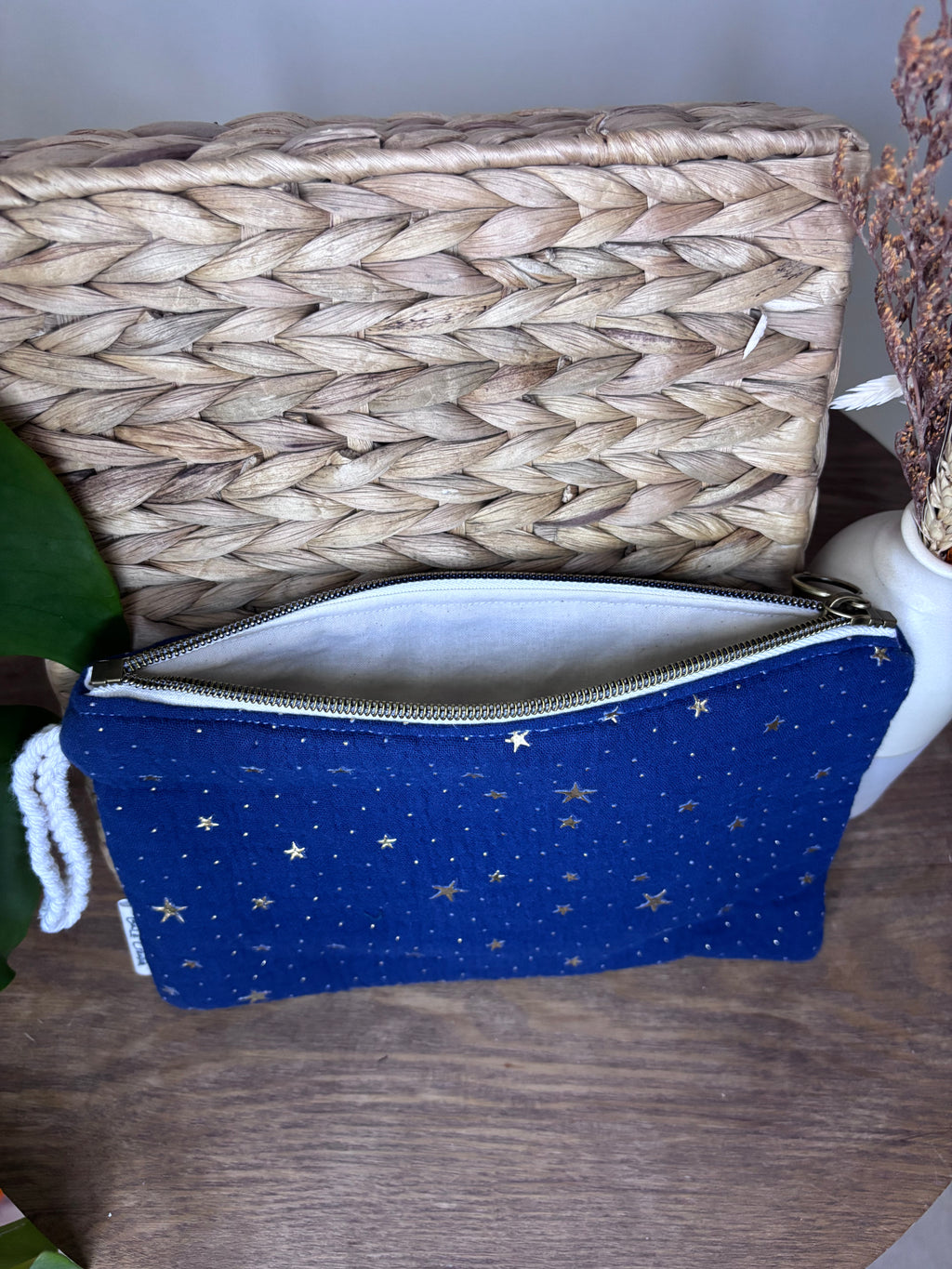Pochette gaze de coton molletonnée