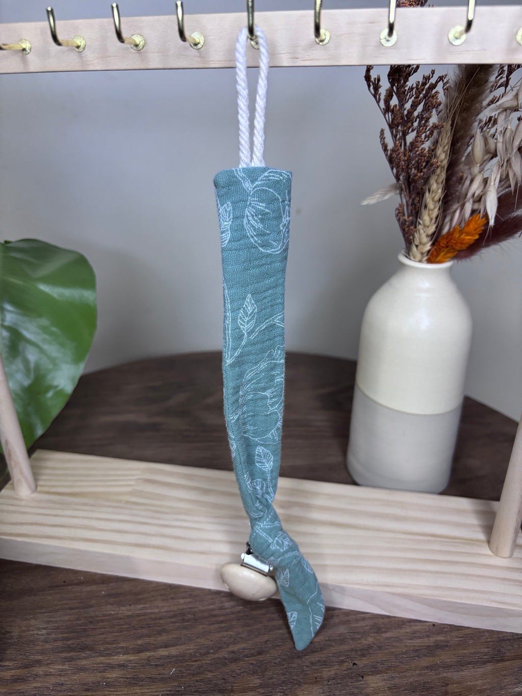 Attache tétine gaze de coton