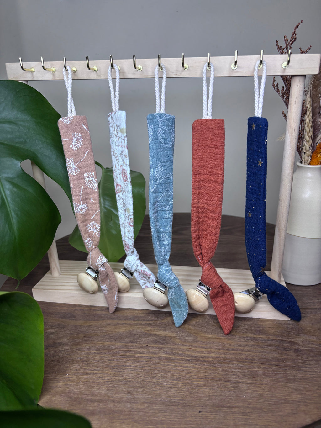 Attache tétine gaze de coton