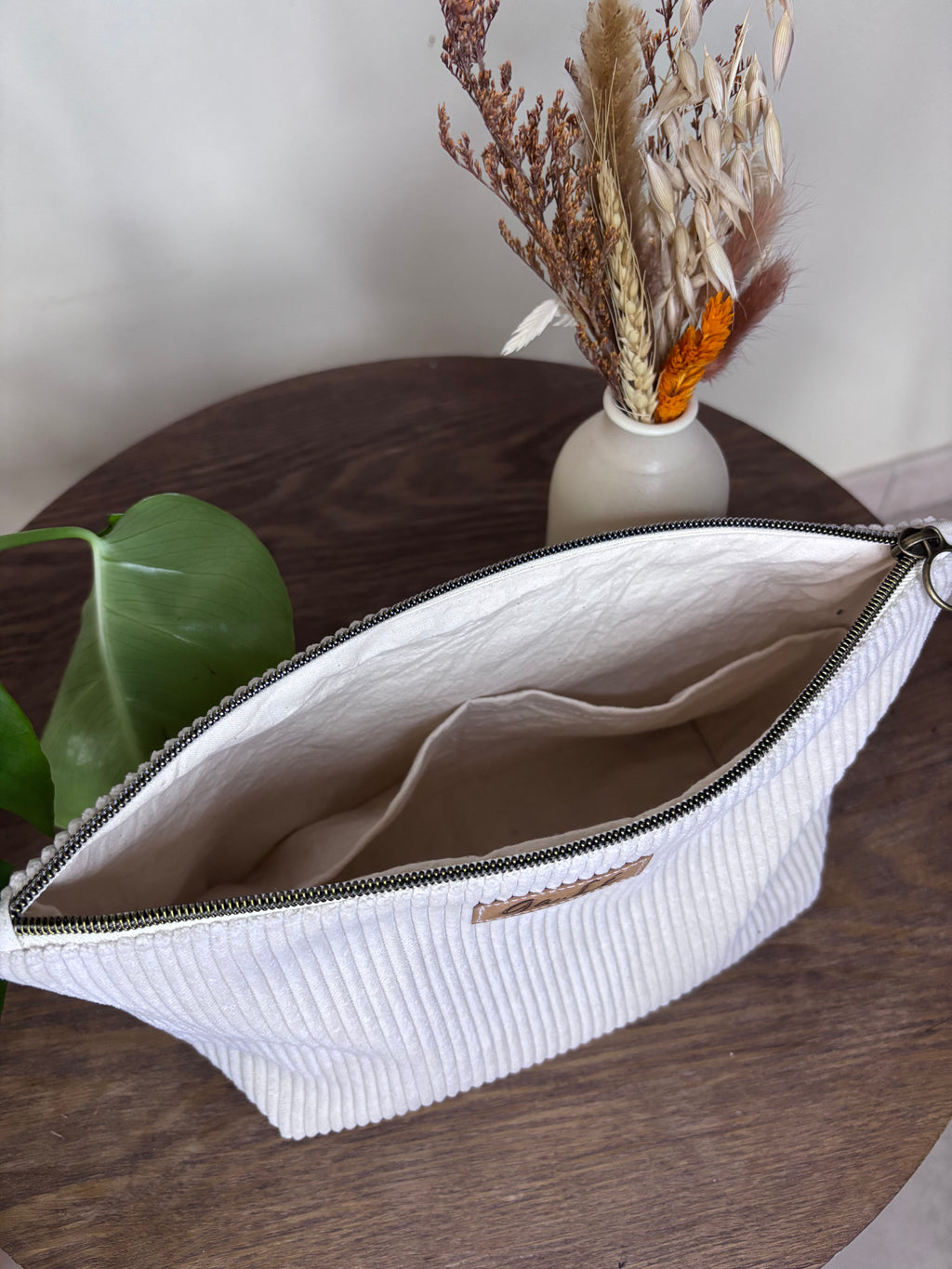 Trousse de toilette écru