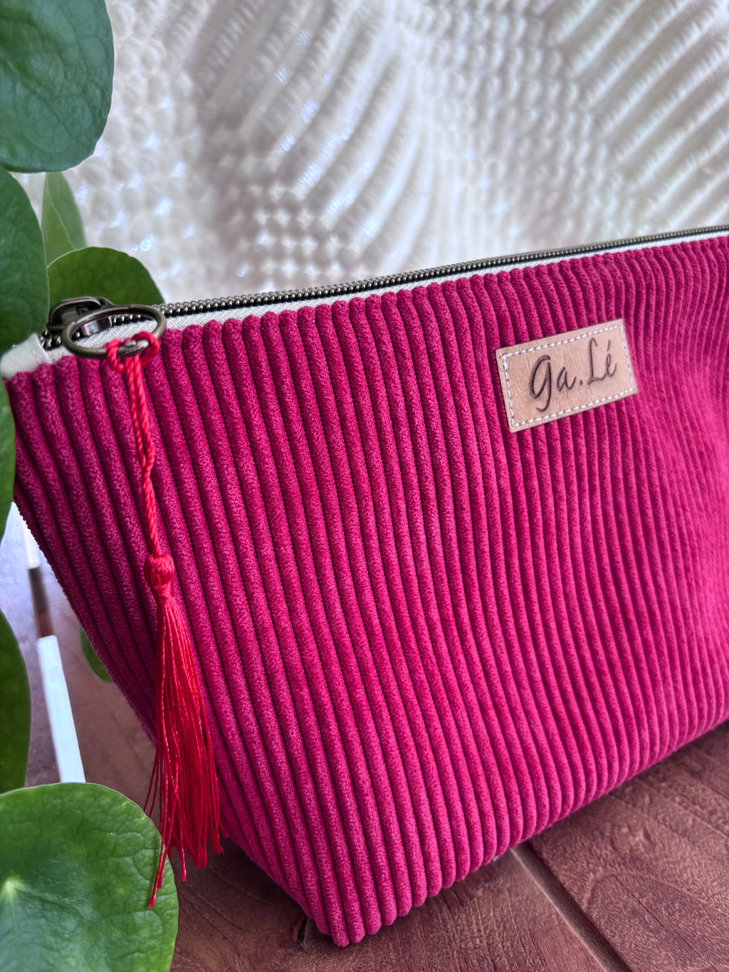 Trousse de toilette rouge