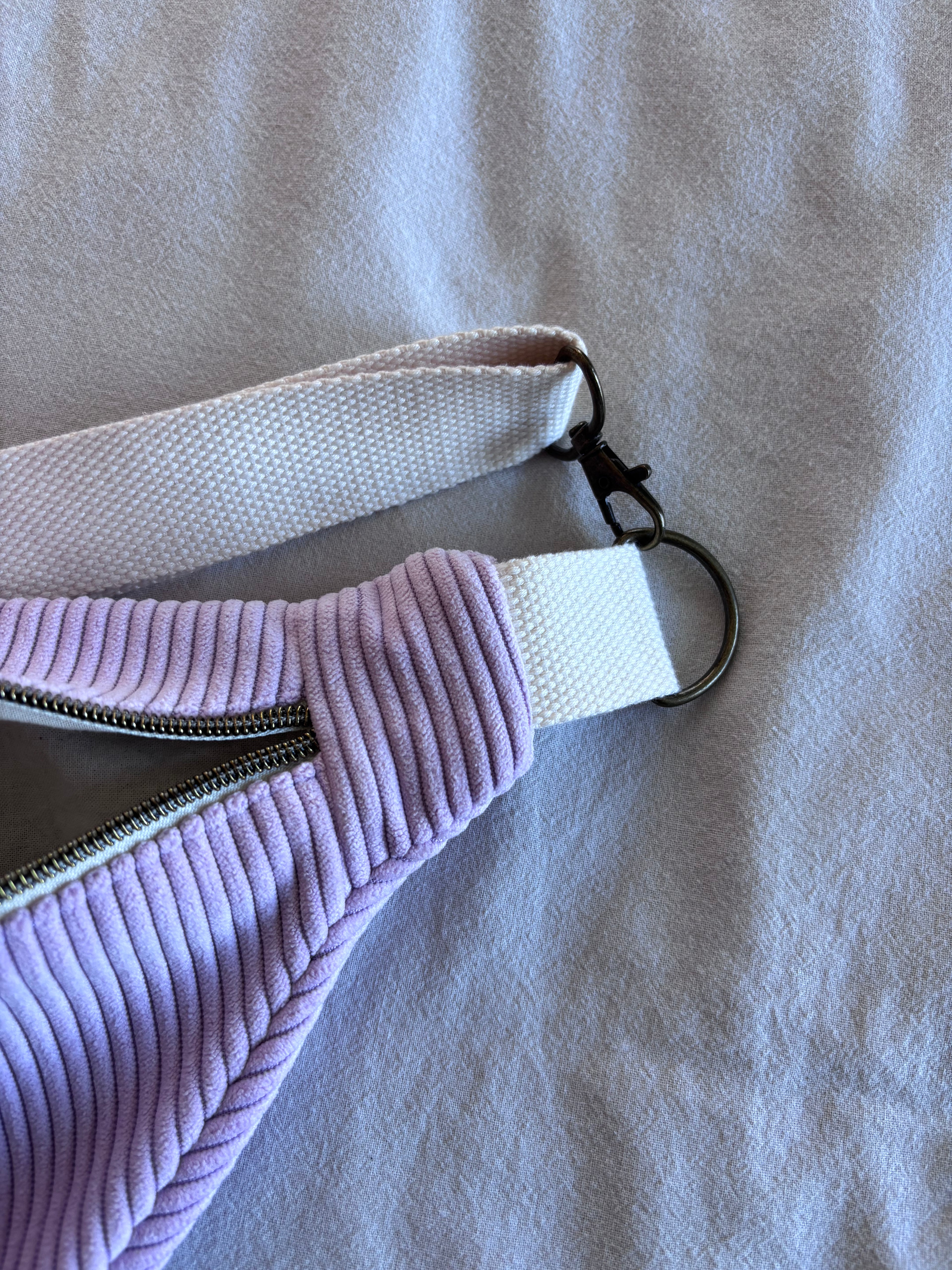 Sac banane velours lila