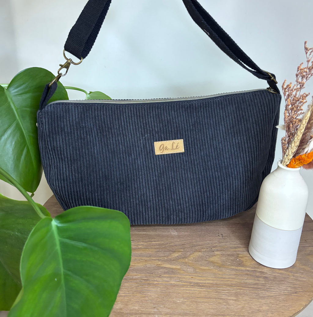 Sac bandoulière anthracite