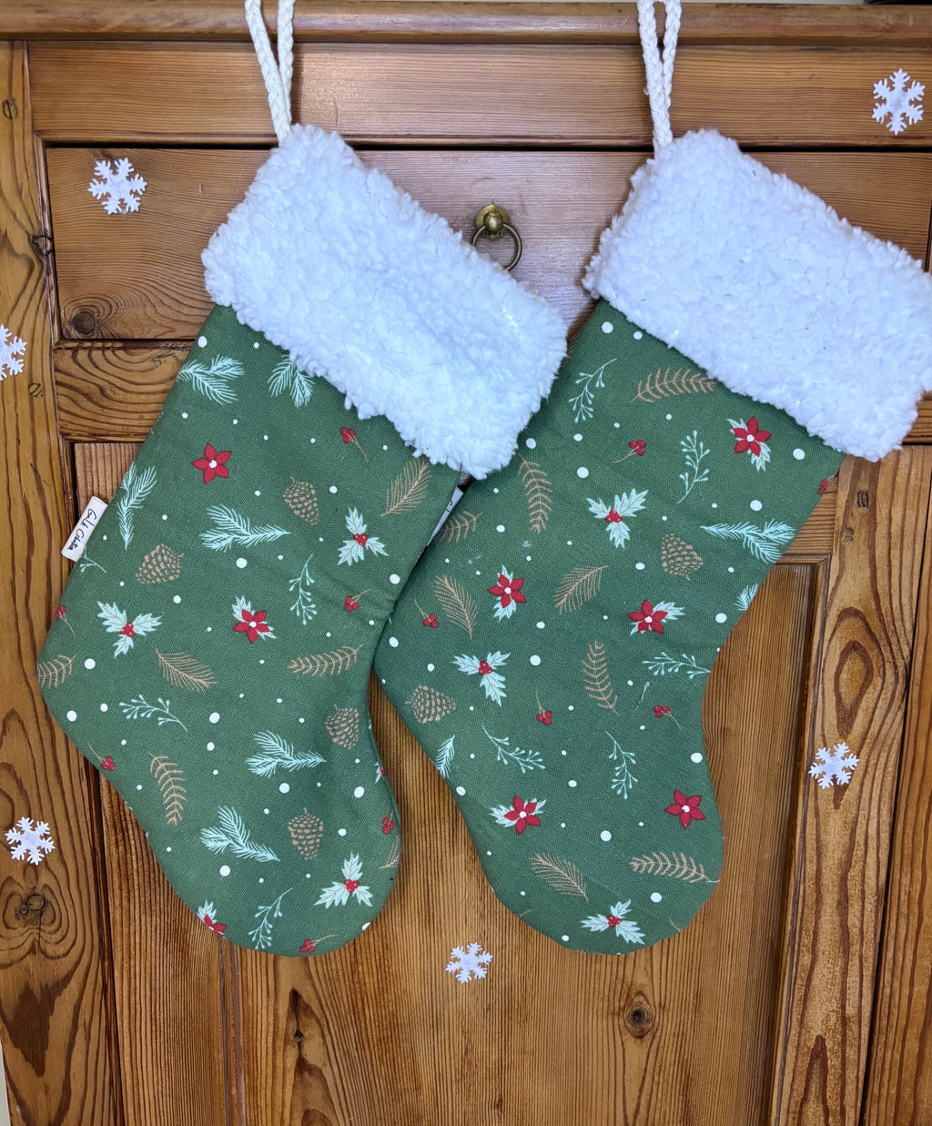 Chaussette de Noël verte
