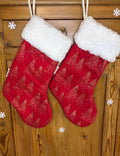 Chaussette de Noël rouge