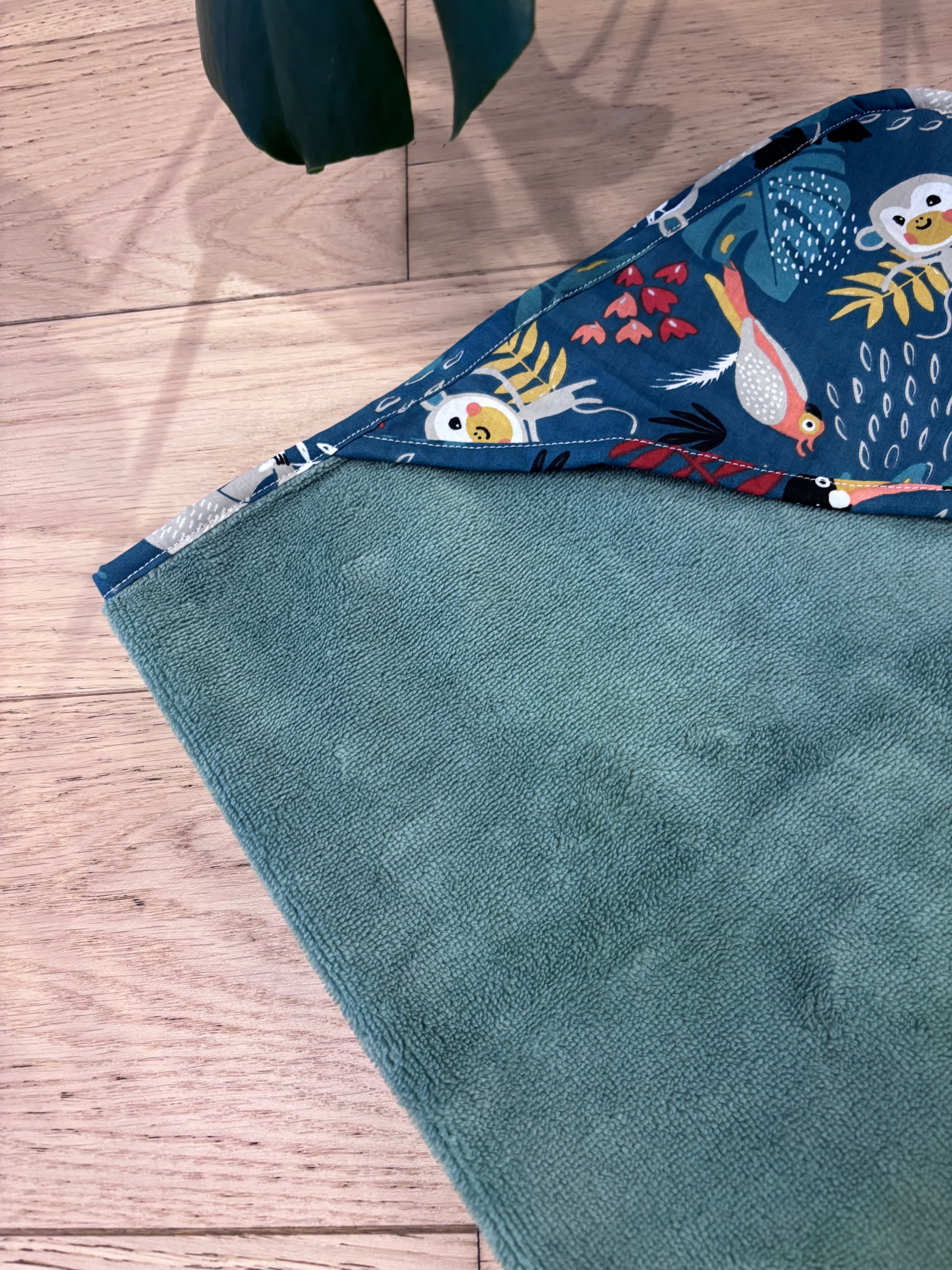 Cape de bain vert/tropical