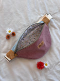 Sac banane velours tricolore