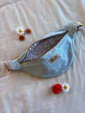 Sac banane jean bleu clair