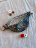 Sac banane motifs feuilles