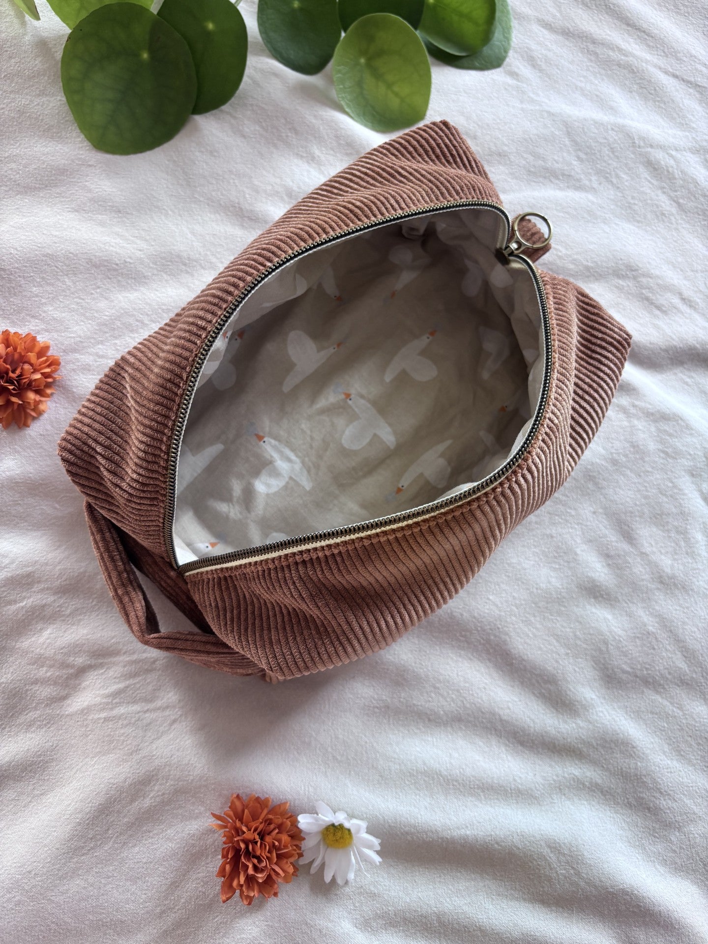 Trousse de toilette marron