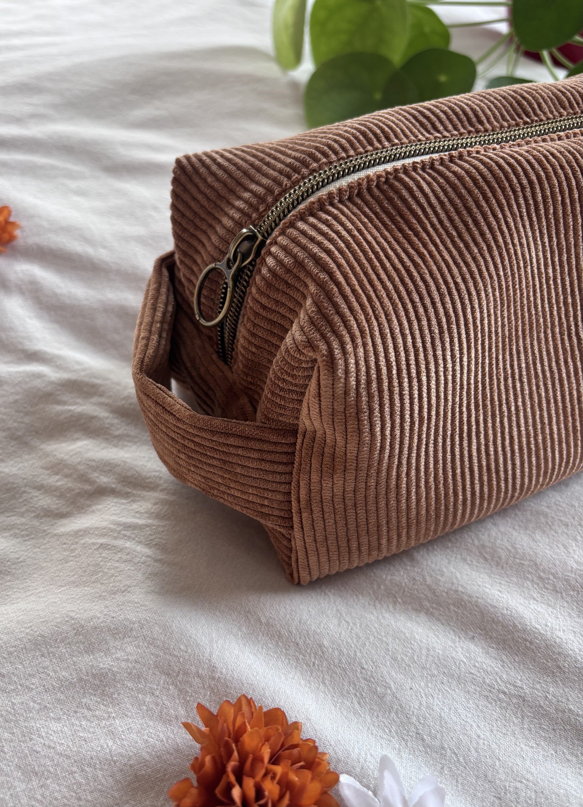 Trousse de toilette marron