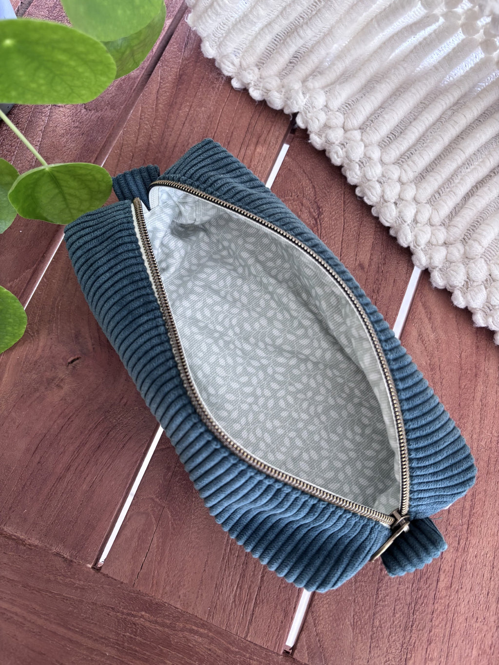 Trousse à crayons vert sapin